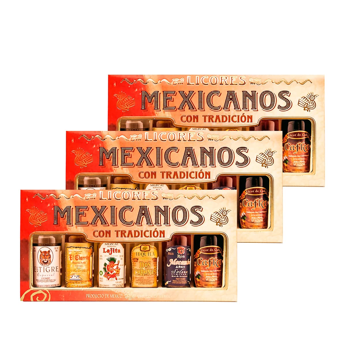 Tripack Estuche Mexicanos Con Tradición Licores 50ml