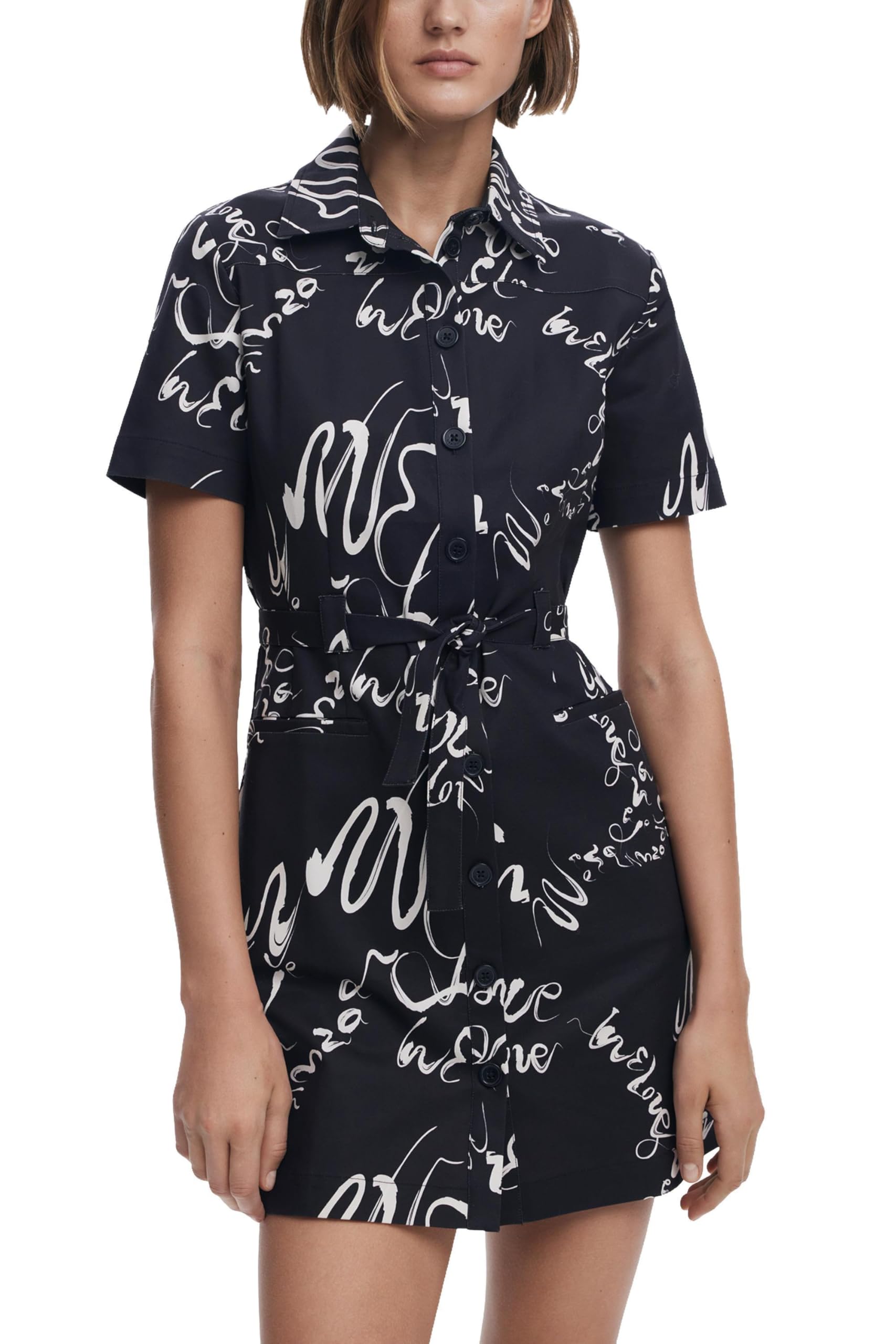 Desigual 25swvw38 Vestito Casual Donna