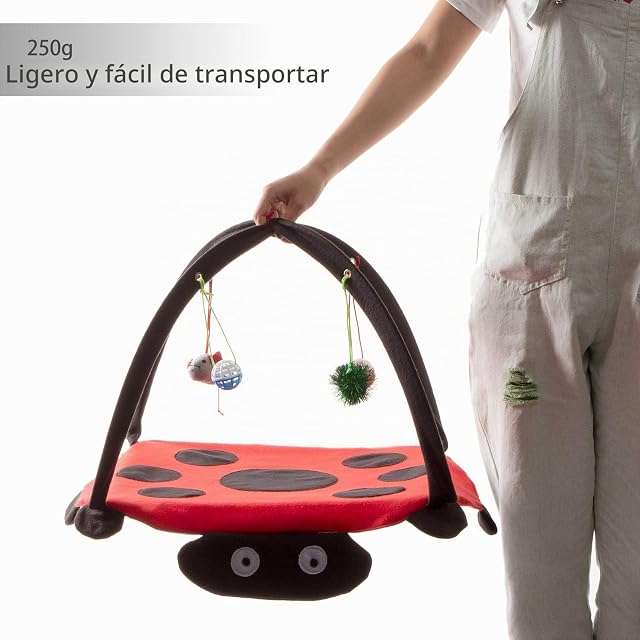 Foto 5 de 6 de Tofern Gatos Lavable Alfombra de Juego Para Sofá & Cama de Gato, Plegable Manta de Juego Gatos