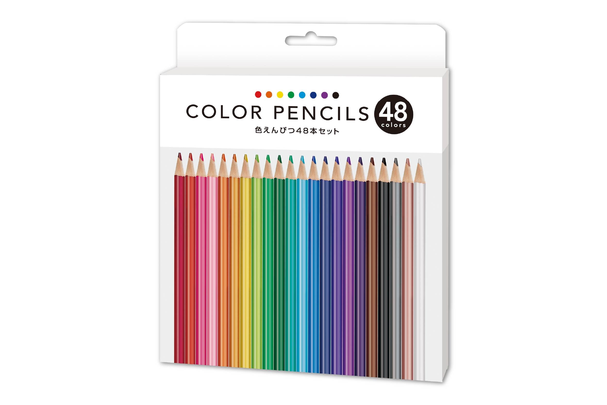 Amazon | ハック(Hac) 色えんぴつ48色 HAC5114 | 色鉛筆 | 文房具