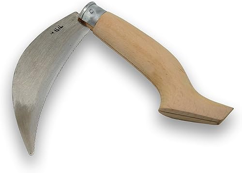 Scythe Weed Garden - Sierra de hierba de guadaña de 12 pulgadas - Cortadora de malezas corta y larga