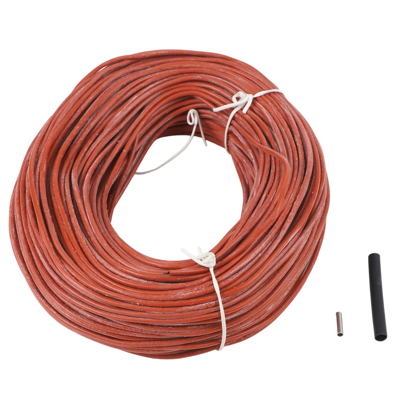 Câble chauffant carbone 12K 33 Ohm silicone rouge 25W par mètre