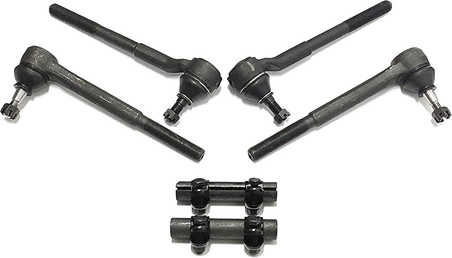6 Pc Suspension Kit Tie Rods, Sleeves ES2032 ES2033 ES2034 Compatible with 1982-1995 Chevrolet S10 Blazer GMC Jimmy 2WD - PartsW