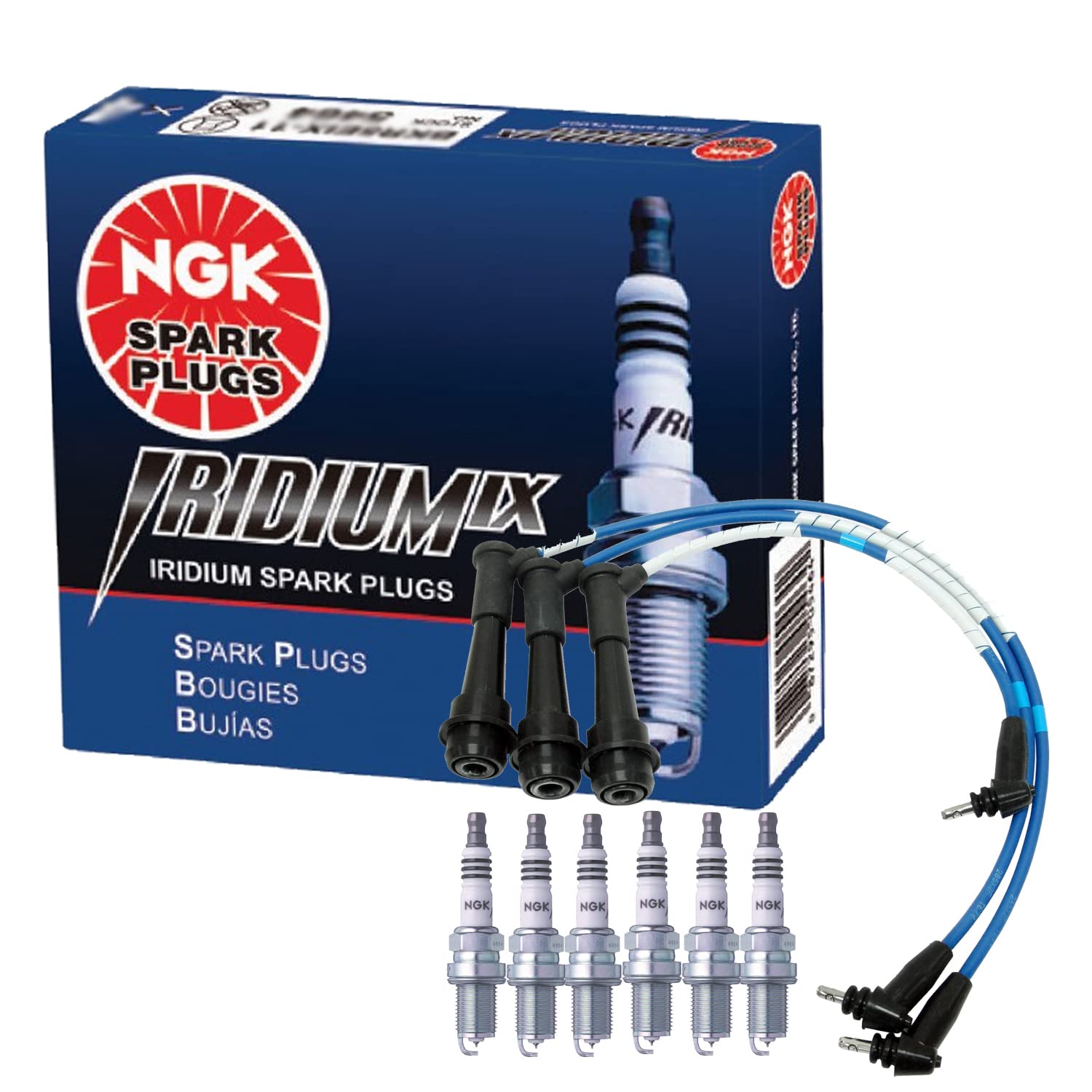 mari6s×2台 Amazon.com: NGK Wire & 6 銥IX 火星塞套組適用於Lexus GS300 IS300