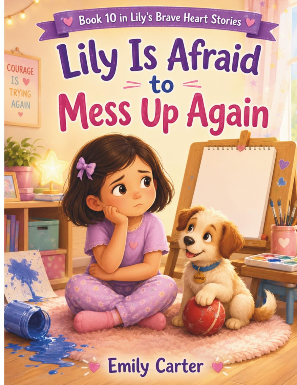 Lily Is Afraid to Mess Up Again: A Gentle Story About Making Mistakes, Feeling Scared to Try Again, and Finding Courage to Begin Again (Lily's Brave Little Heart Stories)