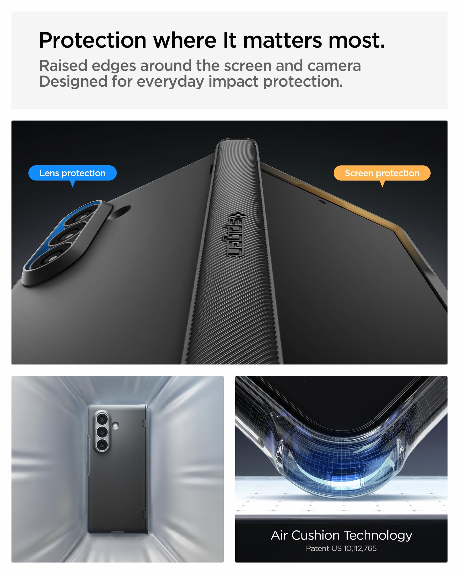 Spigen Slim Armor Pro MagFit Hülle für Samsung Galaxy Z Fold 8 Ultra -Black | MagSafe Case, Scharnierschutz, Semi-Auto Sliding Tech, Verbesserter Grip, Air Cushion