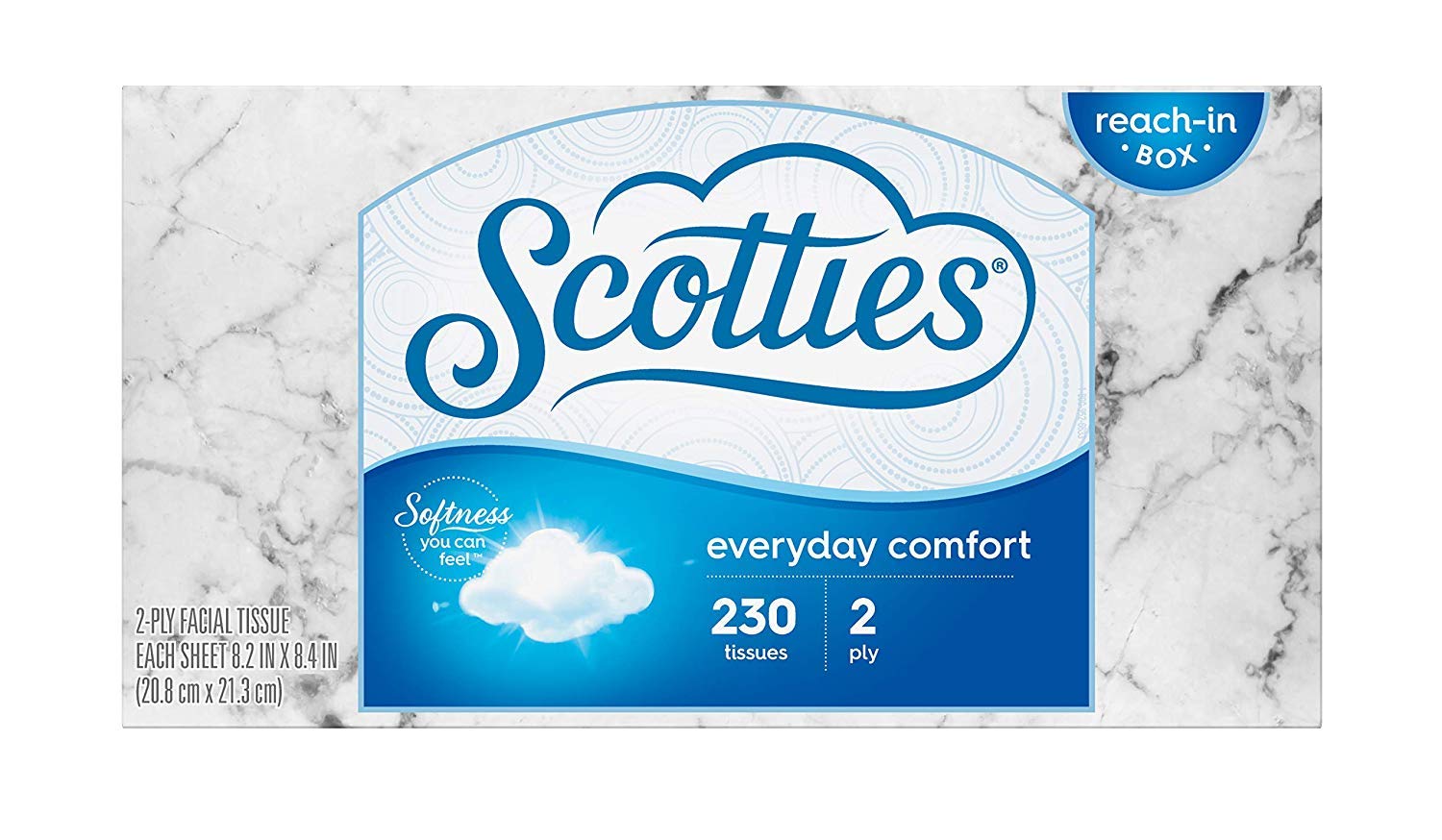 Photo 1 of 12 Pack of Scotties Everyday Comfort Facial Tissues, 230 Count