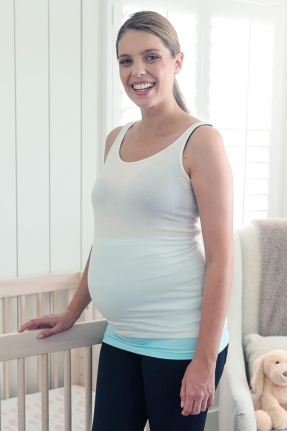 Belly Bands - Available in 8 Sizes and 7 Colors. Maternity & Postpartum Shirt Extender 3 Packs for All Stages of Pregnancy - Image 4