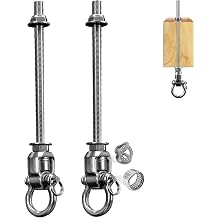 2 Heavy Duty Swing Hangers 360 Bearing Stainless Steel Swing Hooks 1000LBS Capacity Playground Sandbag Hammock Chair Porch Swing
