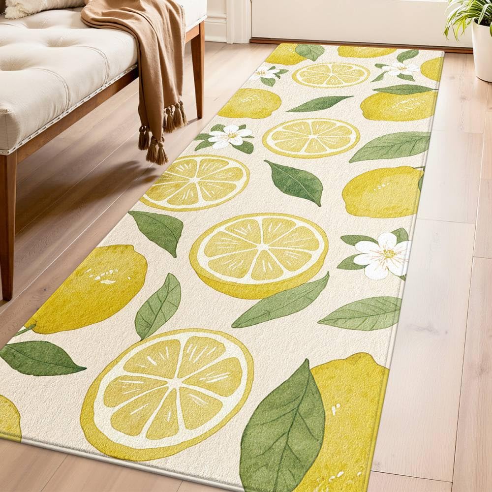 Alfombra antideslizante lavable de pasillo y cocina para una decoración del hogar funcional