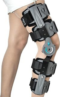 Z1 K9 Eco Hinged ROM Knee Brace - Post Op Immobilizer Leg Brace for Recovery Stabilization, ACL, MCL, PCL Injury, Meniscus Tear - Adjustable Orthopedic Patella Support After Surgery For Women & Men