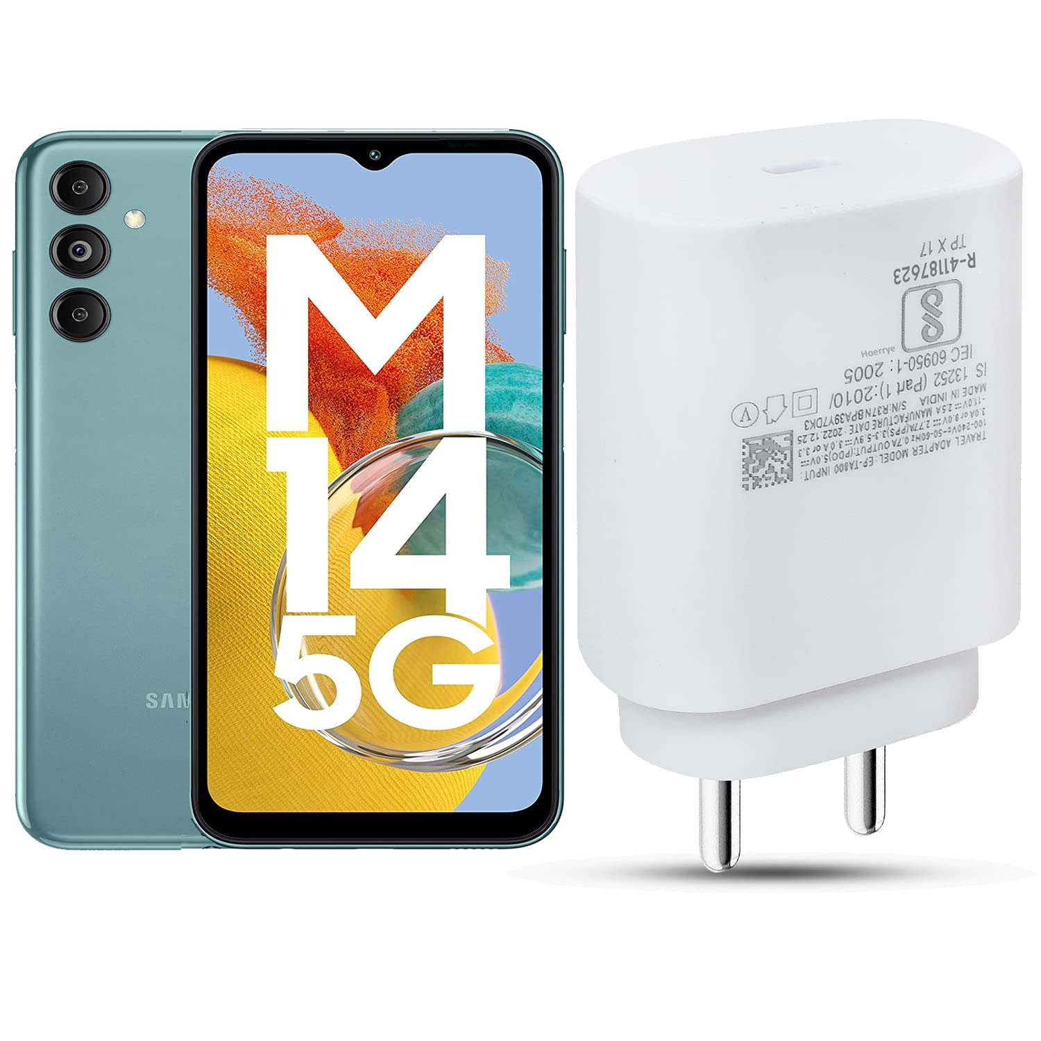 Hoerrye Type C Charger Adapter Compatible With Samsung Galaxy M34 5G,M14 5G,A14,F14,F34,F54 Backcase For Mobile Phone Usb-C Super-Fast Travel Charging Adaptive Quick Speed Adaptor 25 Watt,White,1Pc (B0C3XFQVDB) Amazon Price History, Amazon Price Tracker
