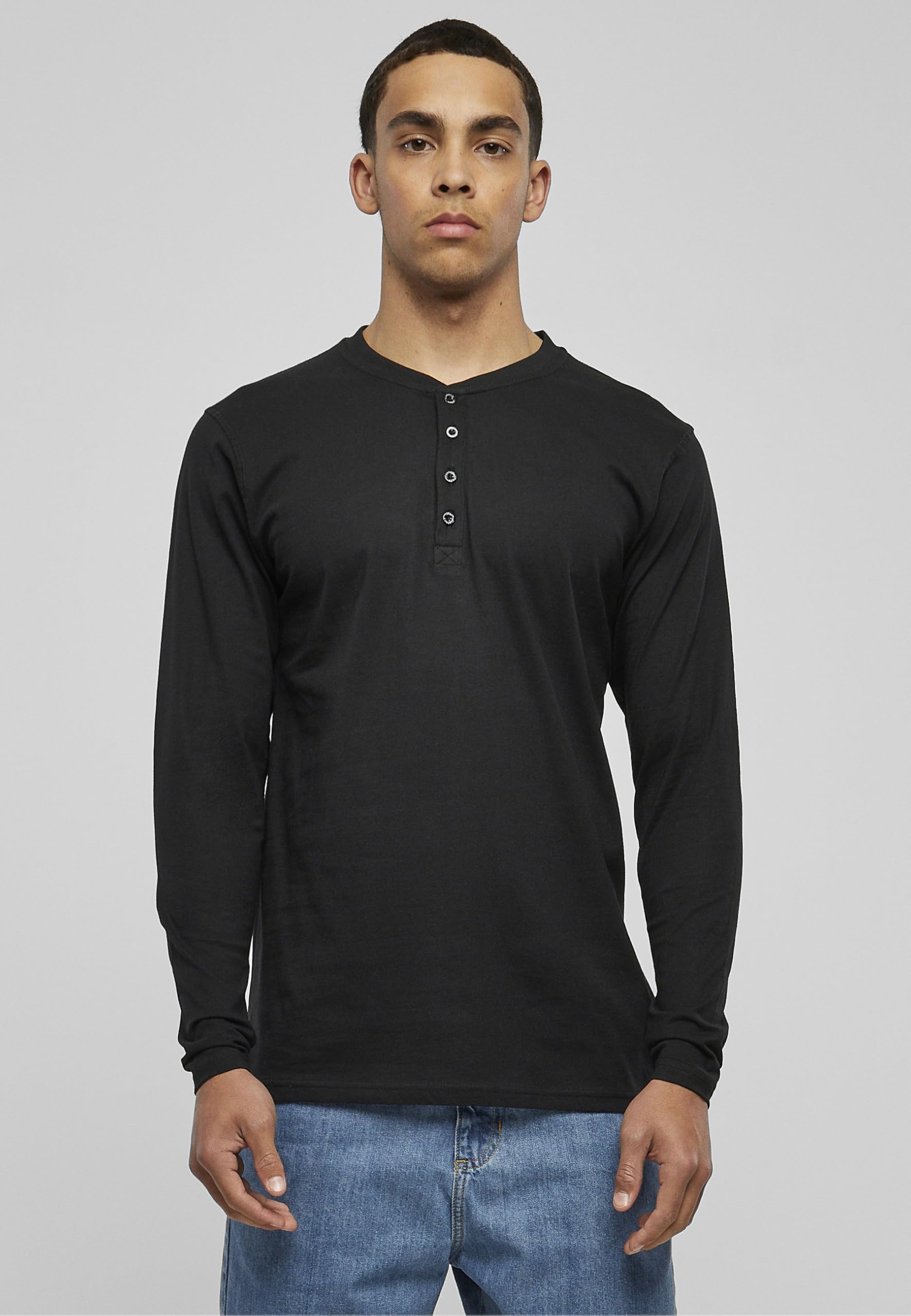 Urban Classics Bluza sportowa Mężczyźni Basic Henley L/S Tee (1 w zestawie)
