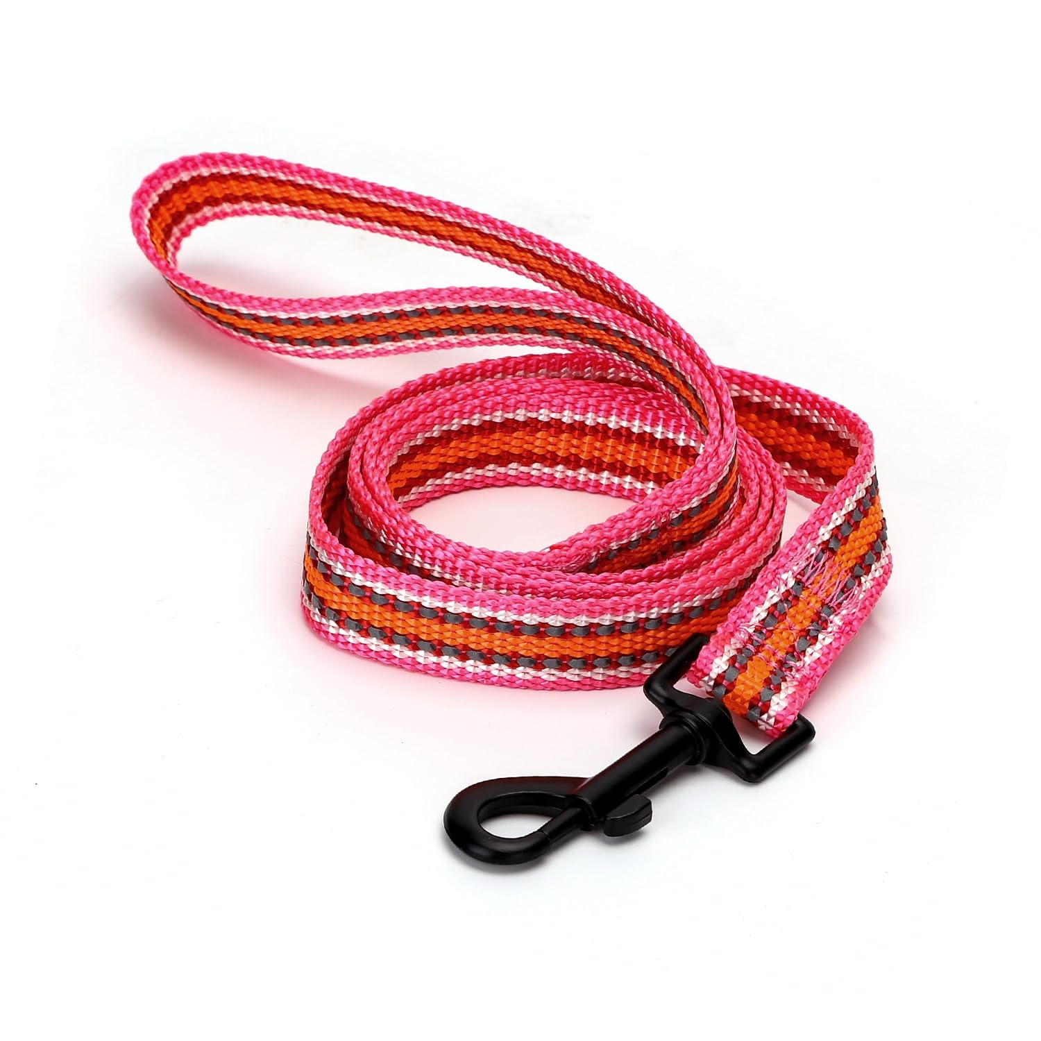 Reflective Nylon Dog Leash, Strong and Durable, Ideal for Safe Walks and Pet Control.