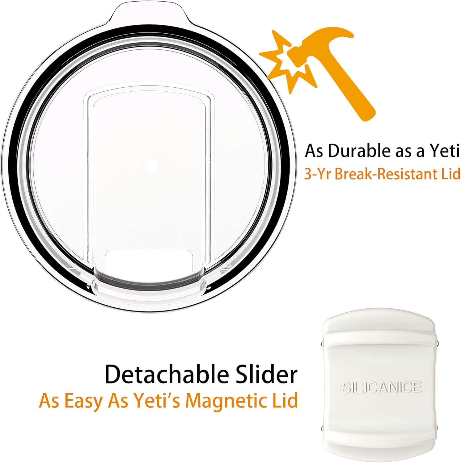 Break & Scratch Resistant lid with Detachable Slider, 30 oz Insulated Tumbler, Splash Resistant Design, Travel Coffee Mug,Cup holder -friendly, Hot/Cold Drinks,Thoughtful Gift-Navy Blue - Image 2