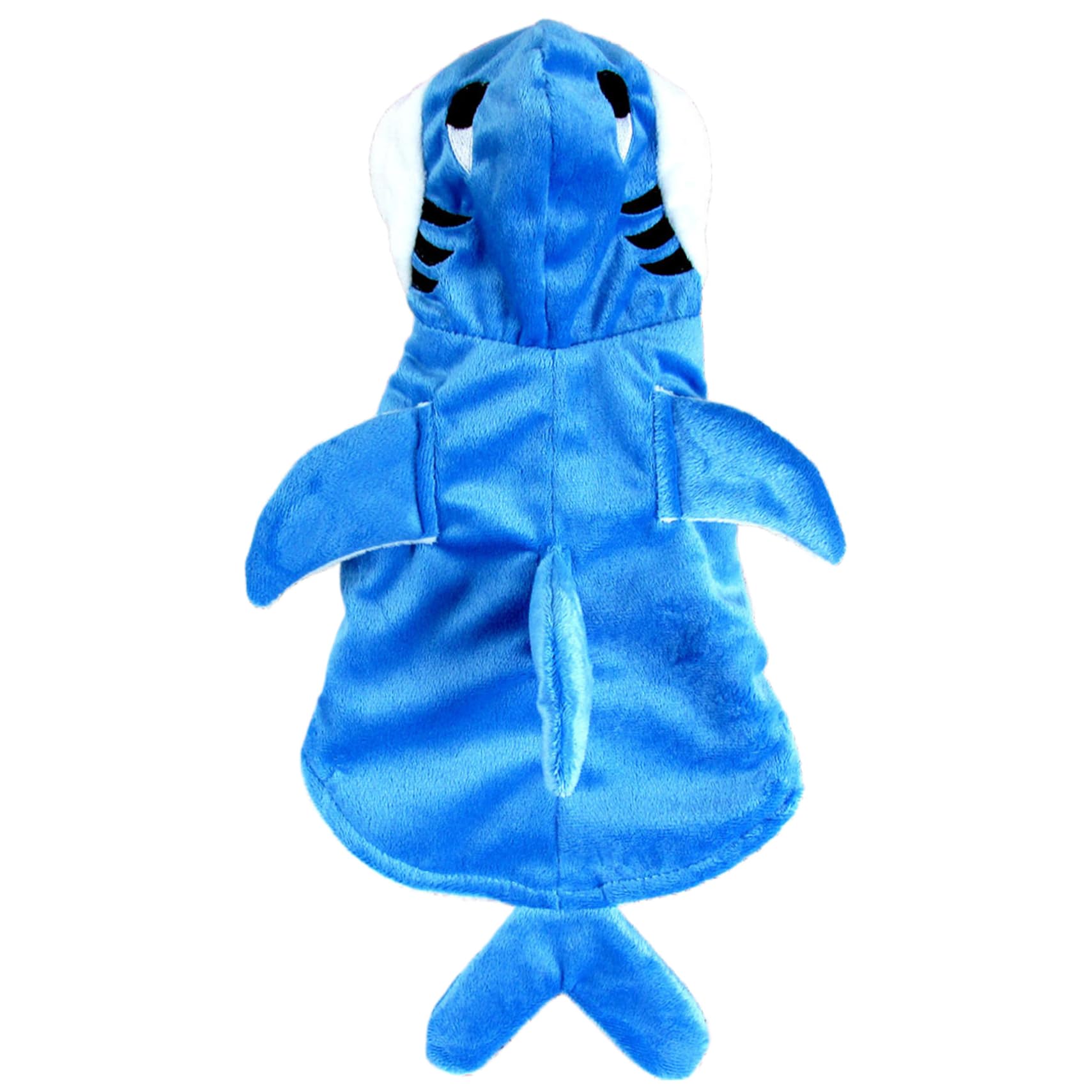 Dog Halloween Costumes Warm Shark Shape Dog Outfit with Hoodie for Small Medium Large Cats Pets, M