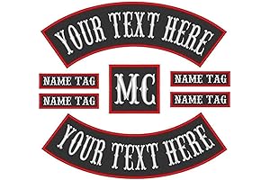 Custom Rocker Patch with Embroidered Name and Design - The Perfect Personalized...