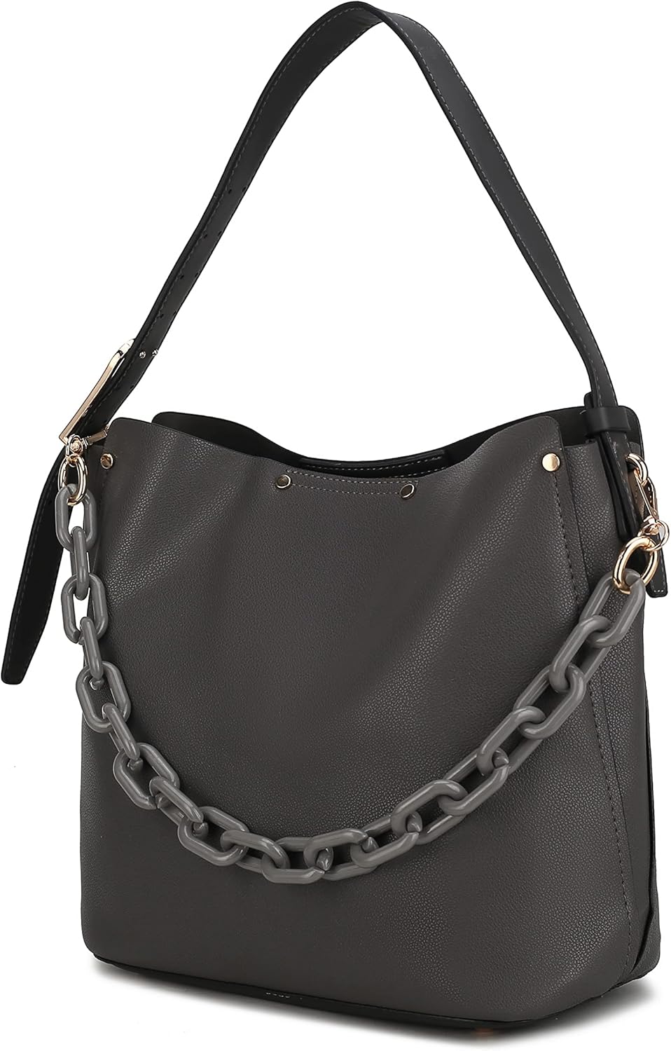 MKF Collection Hobo bag, Top Handle Handbag, Pu Leather Shoulder Purse