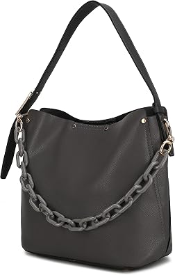MKF Collection Hobo bag, Top Handle Handbag, Pu Leather Shoulder Purse