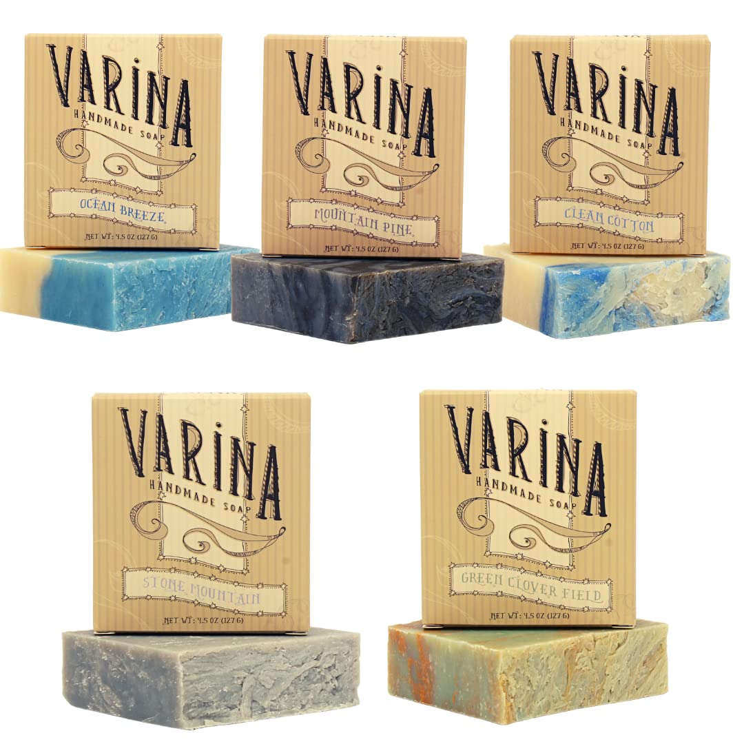Natural Fresh Variety Bar Soap - Gentle Cleansing for Sensitive Skin, Fresh - 5 Pack