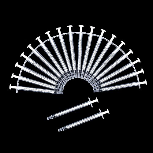 Vista 38 de Paquete de 20 jeringas de plástico con medición, adecuadas para medir, dispensar agua, rellenar 0.03, 0.1, 0.17, 0.34 onzas líquidas