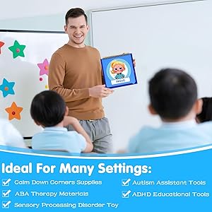 GAKICO Feelings Flipbook for Kids: 22 Moods/Emotions ADHD & Autism Learning Materials, Emotional Regulation Tools for Kids, Calm Down Corner Essential for Preschool Kindergarten Classroom