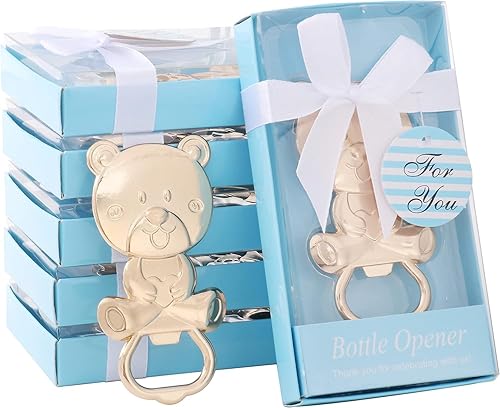Paquete de 24 abridores de botellas de oso para niños baby shower abrebotellas baby shower boda despedida de soltera fiesta de cumpleaños