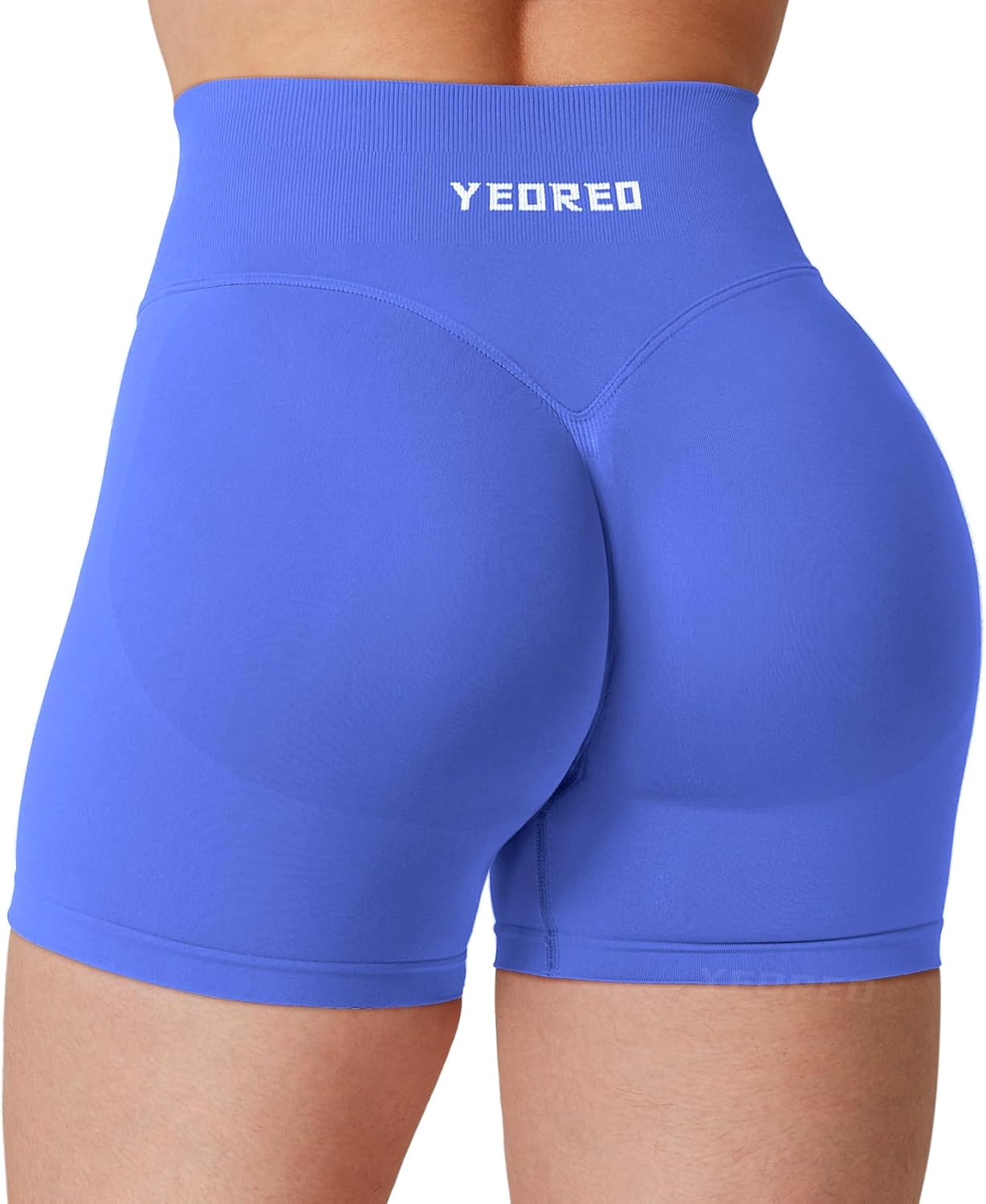 YEOREO Hidden Scrunch Workout Shorts Vision Women Seamless Gym Shorts High Waist Yoga Shorts