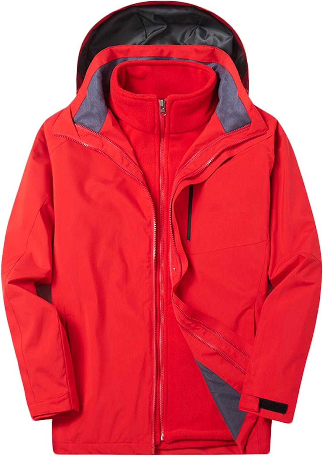 Legou Men's jacket detachable hiking jacket