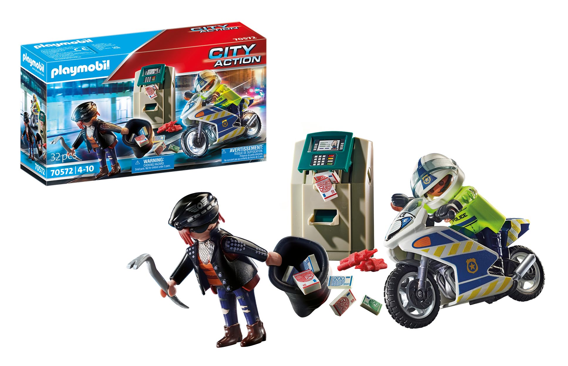 Playmobil Bank Robber Chase 24.8 x 7.0 x 14.2 cm