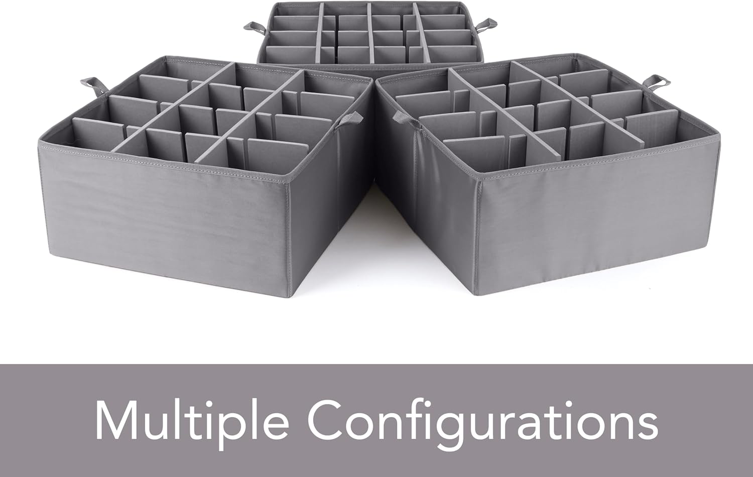 Covermates Keepsakes China Cups and Coffee Mugs Storage Box - Stackable, Reinforced Handles, China Storage, Red Heather