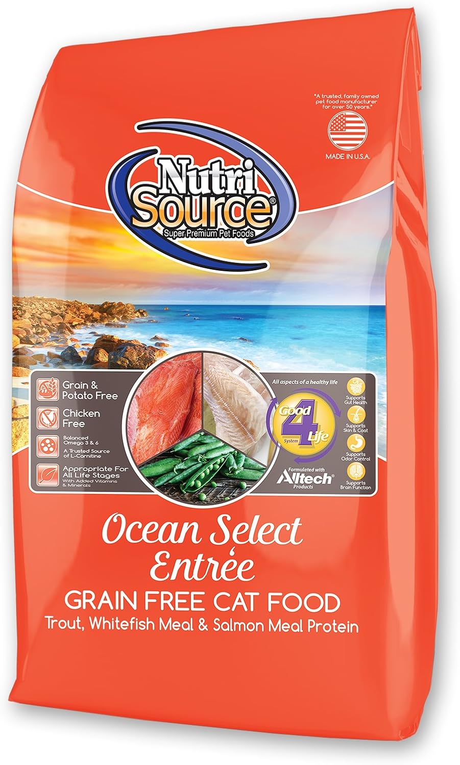 NutriSource GrainFree Cat Food, Made with Ocean Select