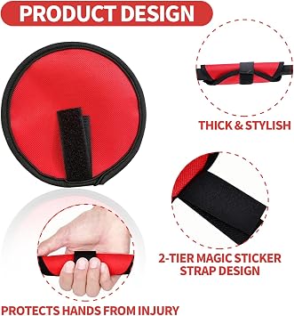 Fishing Hook Covers, 5.9 Inch Fishing Lure Covers, Lure Shield, Tackle Wraps for Most Fishing Rods,Roll Up Fishing Lure Wraps to Keep Fishermen Fishing Safe for Fishing Rod (Red)