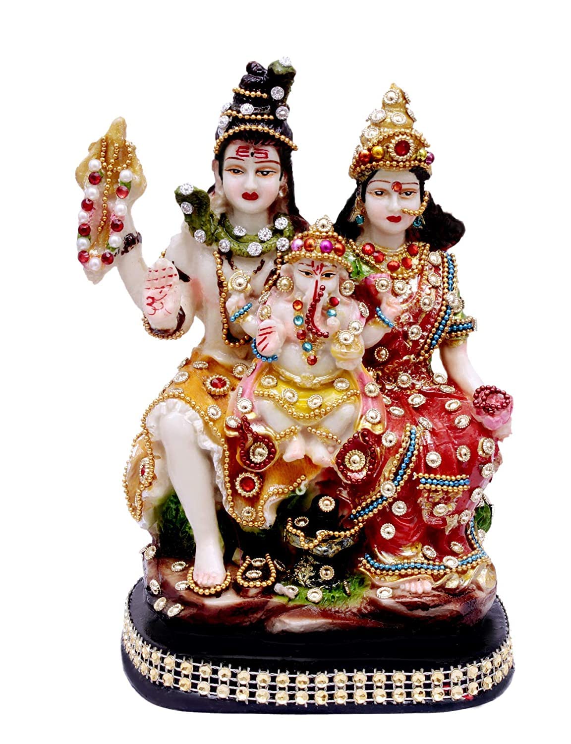 Shiv Parivar dieu idol figurine spirituelle pour harmoniser l'ambiance du bureau