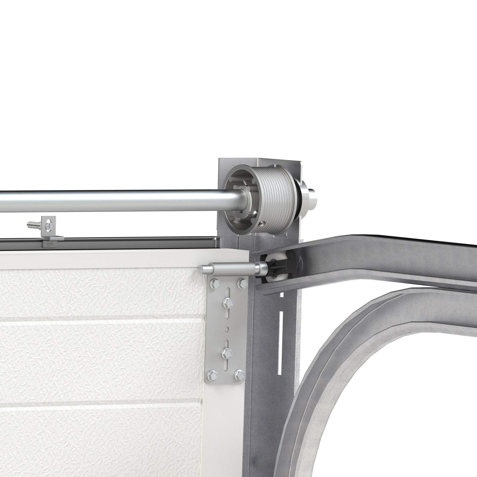 HORI Garagentor mit Antrieb & Handsender – Gedämmtes Sektionaltor 2500 mm x 2125 mm