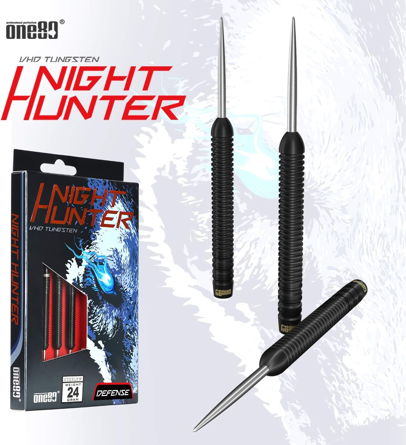 ONE80 90% Tungsten Steel Tip Darts Sets Chameleon, Night Hunter Professional Darts Set