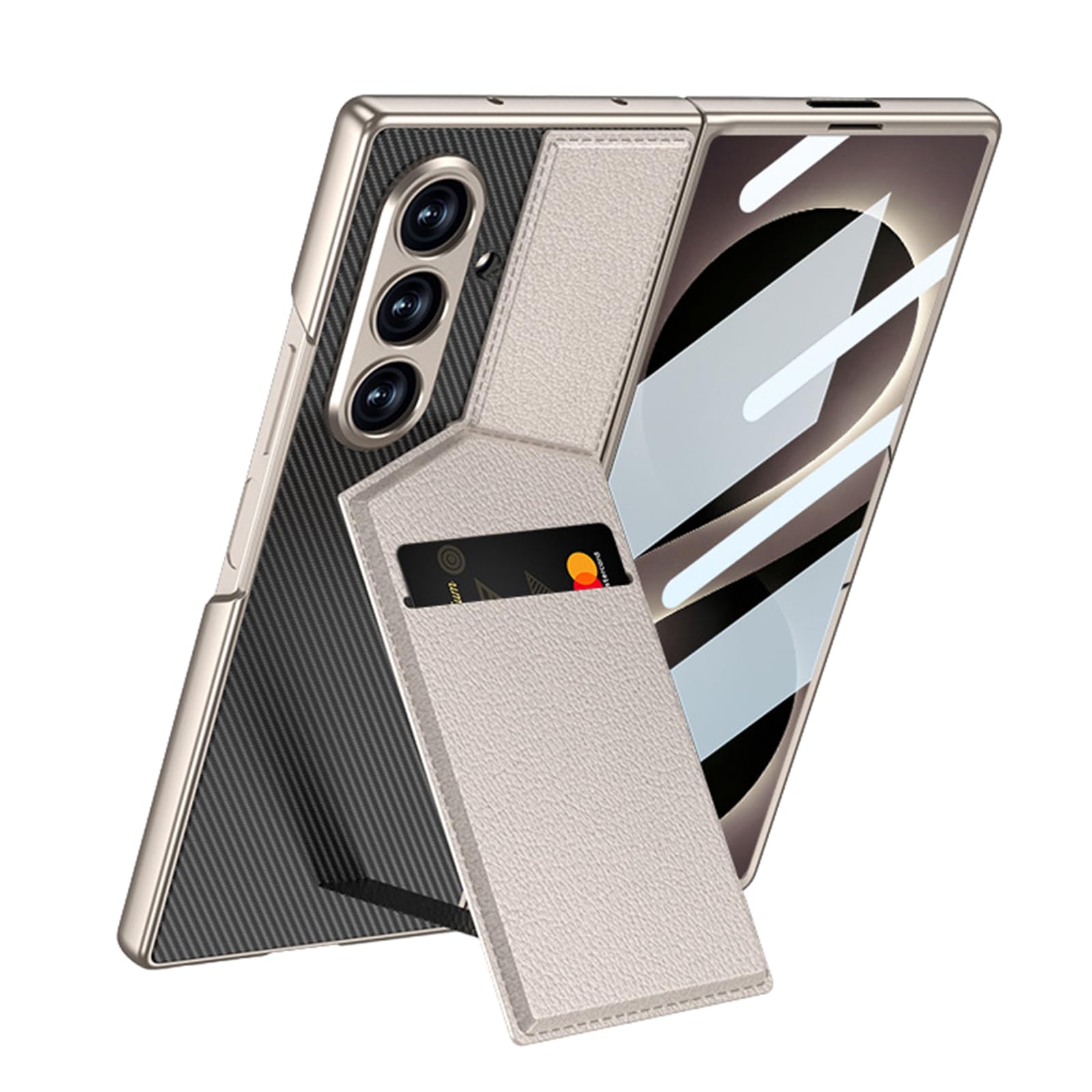 Portafoglio Custodia per Samsung Galaxy Z Fold 8 Ultra, Sottile Pelle