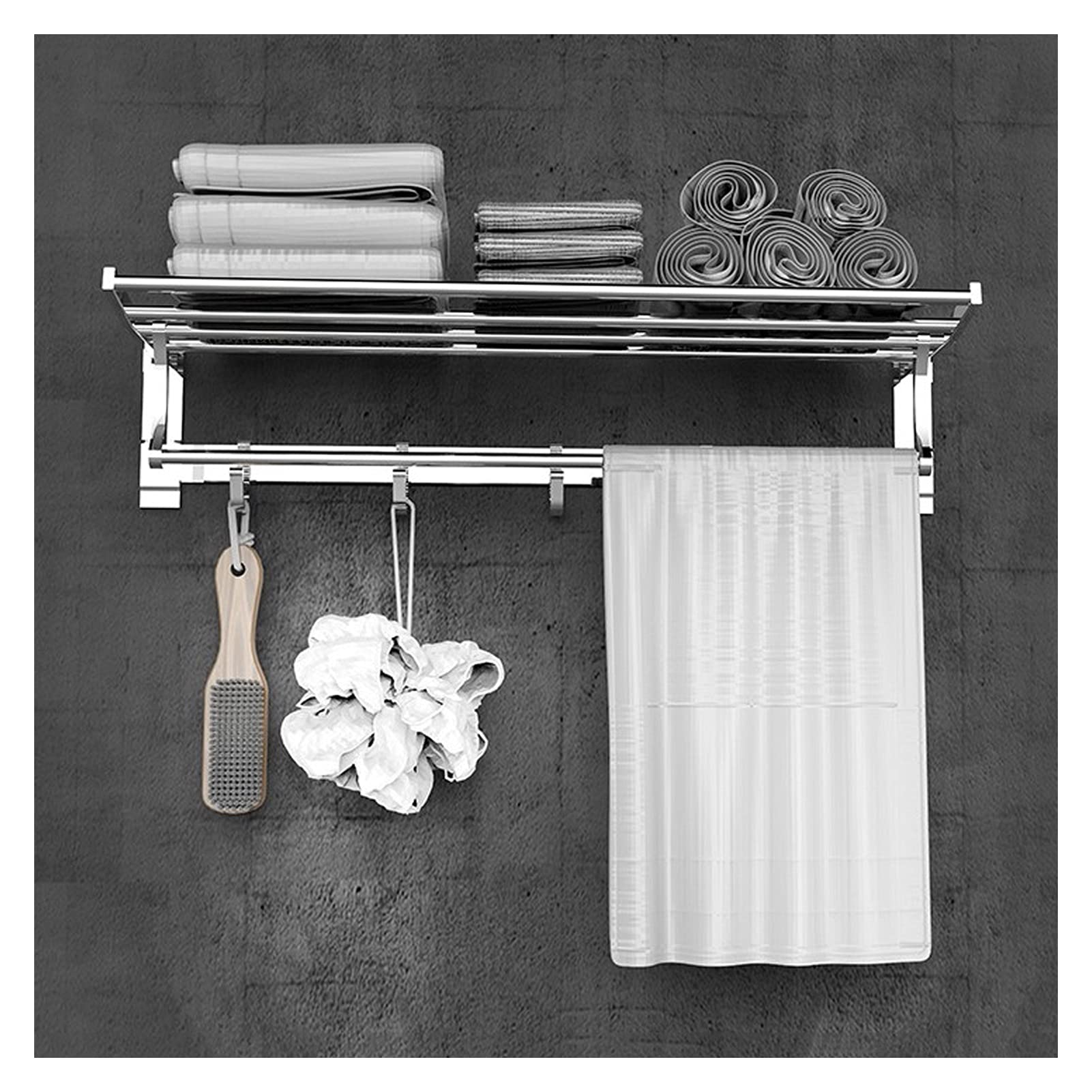 Organizador de estante de baño de aluminio para evitar humedad