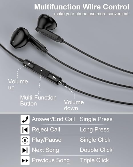 Wired Earbuds USB C for iPhone 18Pro Max 18Pro 17e 16e 17 Air 16 Pro Max 15