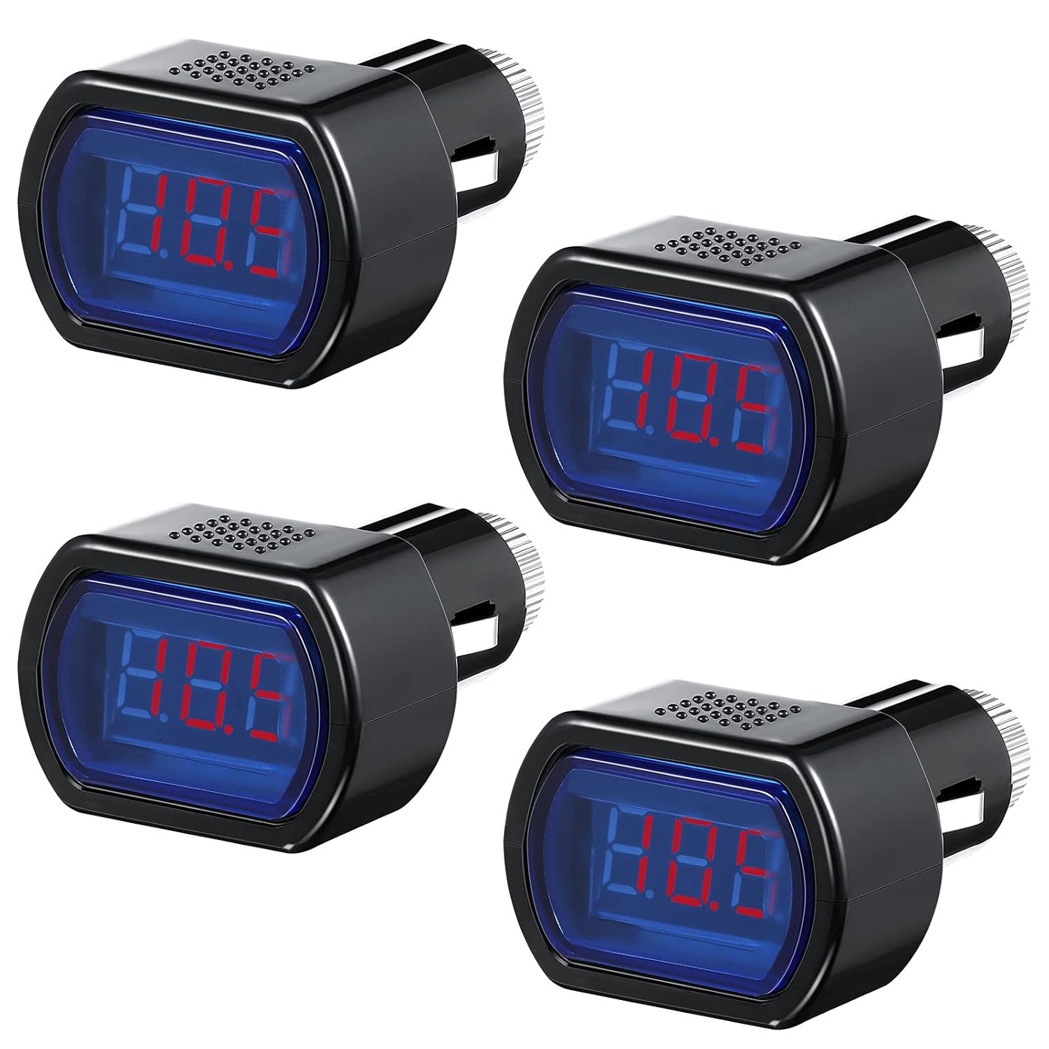 4 unidades DC 12V-24V LED Digital Car Voltímetro Vehículo Medidor de Voltaje Monitor para Auto Coche Motocicleta Camión