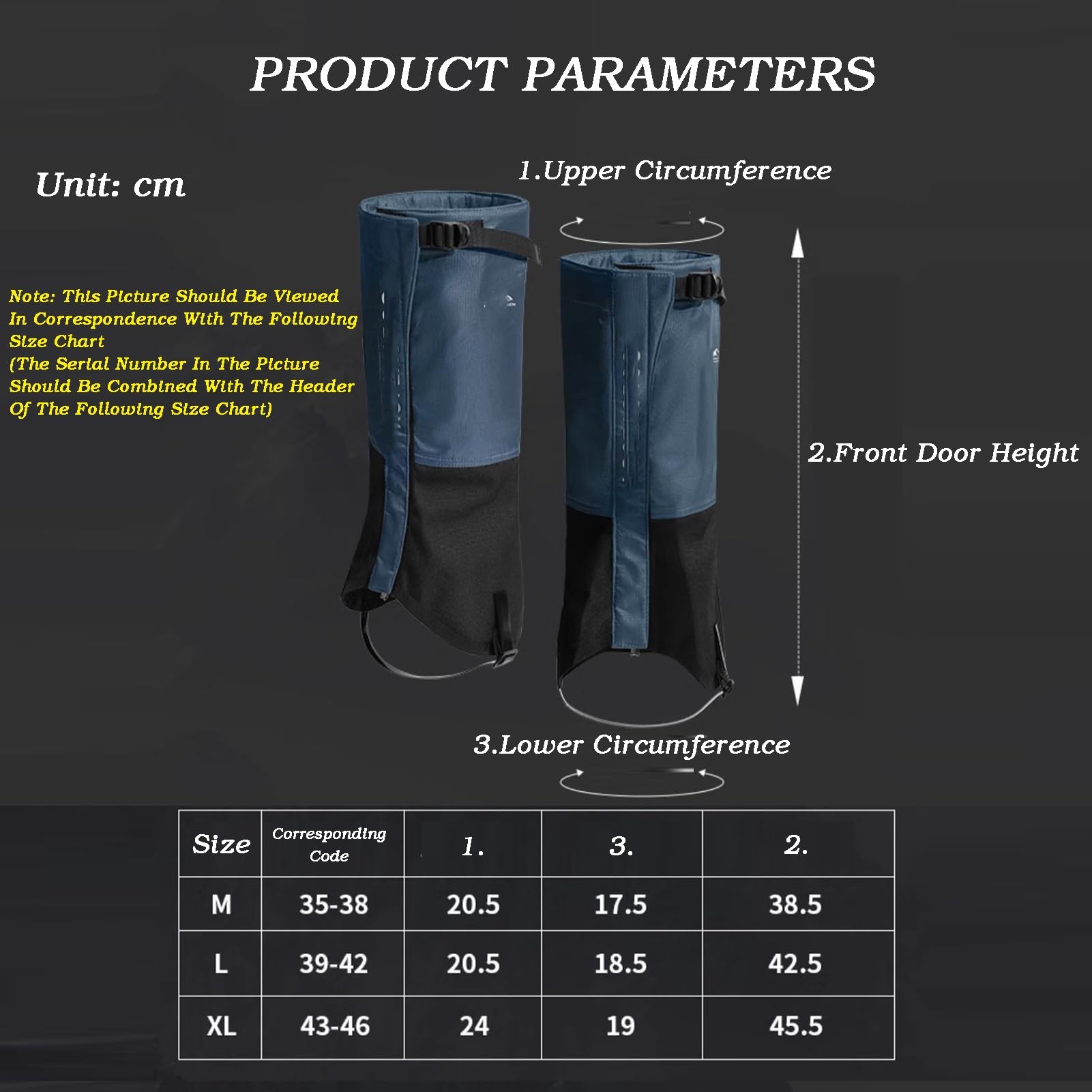 Guêtres De Jambe, Guêtres D'extérieur Réglables, Guêtres De Bottes De Randonnée Légères Et Réglables, for l'escalade dans La Boue Ou La Raquette