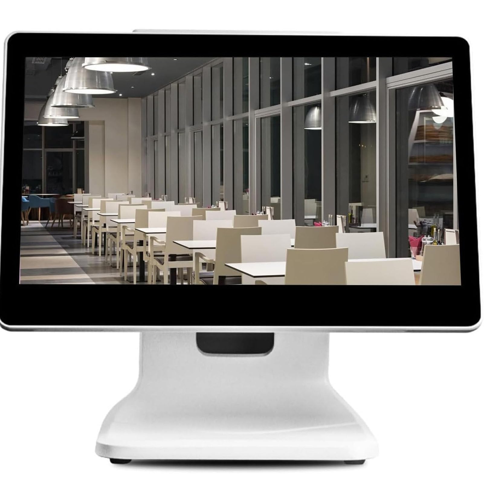 Terminal POS para pequeñas Empresas, Punto de Venta Caja registradora con Windows-10 Professional, Pantalla táctil de 15,6", 4 GB de RAM, SSD de 64 GB, 1920 x 1080 píxeles (Solo Hardware)