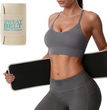 LKV Waist Trainer for Women Working Out, Sweat Band for Women, Neoprene Sweat Waist Trainer, Sweat Belt Slimming Body Shaper