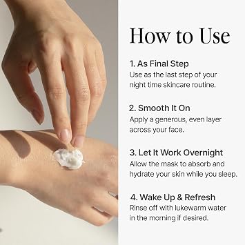 Nightpack 1.69 fl oz Overnight Moisturizing Mask with Macadamia, Shea Butter & Olive Oil, Lightweight Sleeping Cream for Dry Skin & Radiance Boost