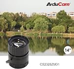 Arducam CS-Mount Kit d'objectifs pour Raspberry Pi HQ Caméra (type 1/2.3), 6mm à 25mm Longueurs focales, 65 à 14 Degrés, Téléphoto, Grand Angle, Paquet de 5