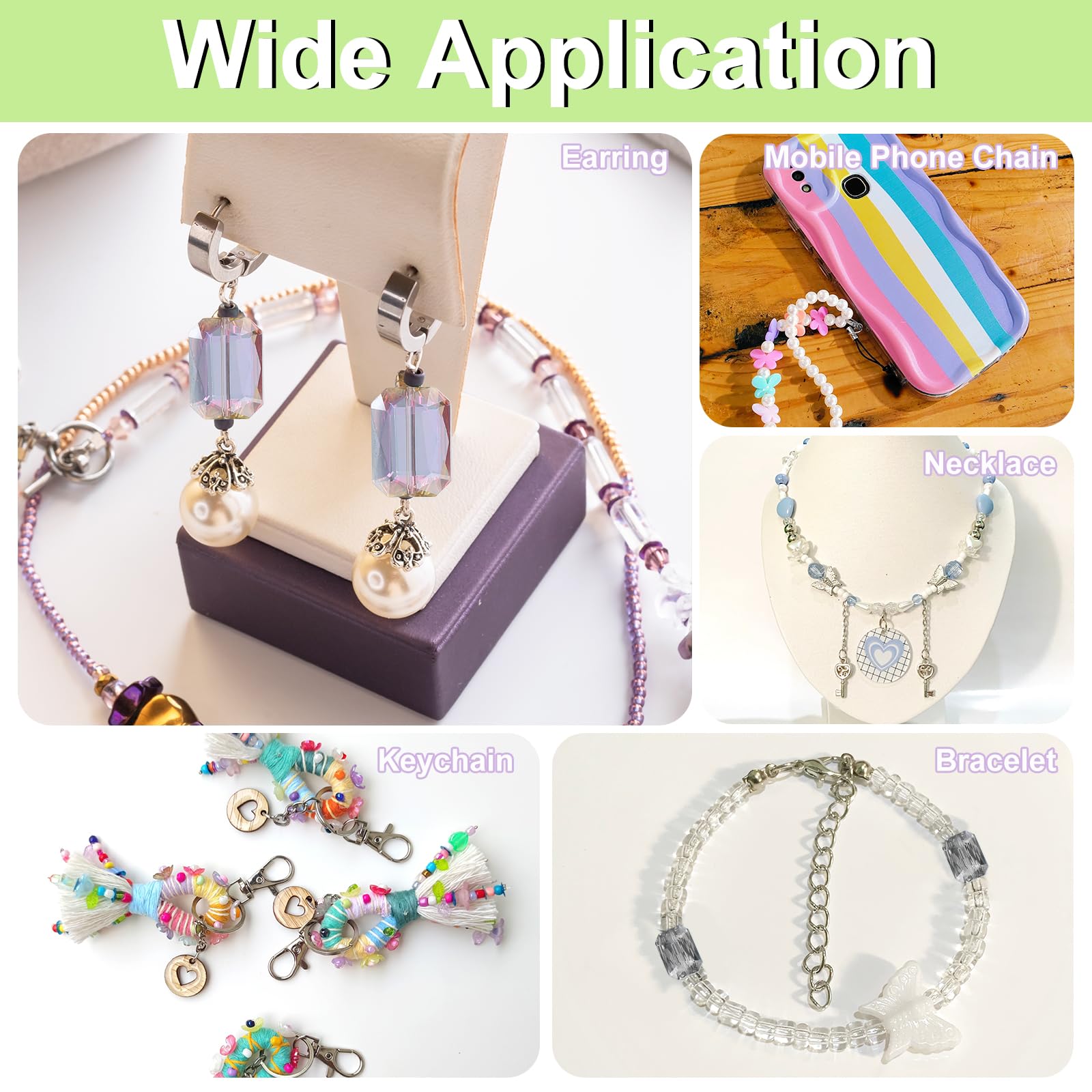 5Pcs Gold Champange 26mm Rectangle Crystal DIY Spacer Beads Jewelry Findings B E - Foto 6