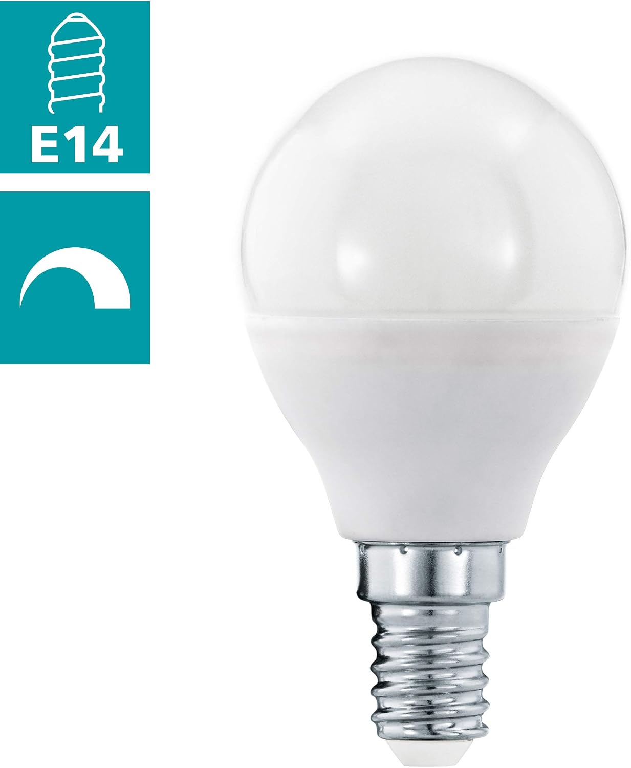 EGLO 11648 E14-LED-P45 Lightbulb in Opal, White, 1 Stück (1er Pack) - Image 3