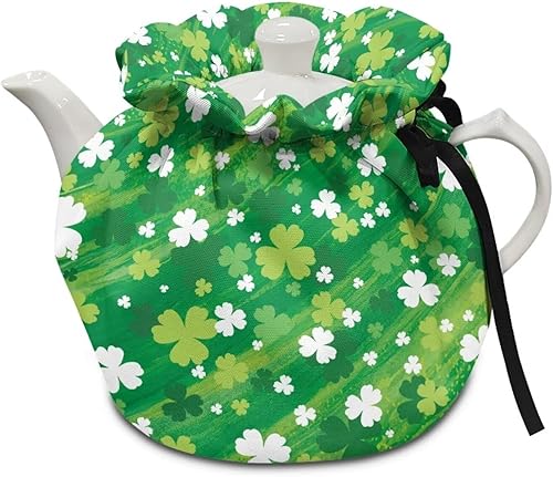 Vista 36 de Tetera acogedora funda térmica aislada para hervidor de agua, calentador de desayuno, lavable a máquina, para tetera, decoración de cocina del Verde