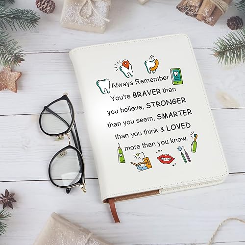 Miniatura 3 de BNQL Regalos dentales, cuaderno de higiene dental, higienista dental, regalos para asistente de dentista, regalos de graduación, diario de cuero