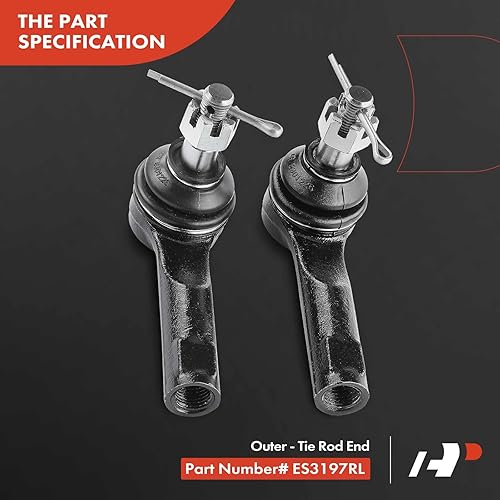 Miniatura 4 de A-Premium Juego de 8, rótula inferior delantera, extremo de barra de acoplamiento exterior interior, barra estabilizadora trasera, compatible con